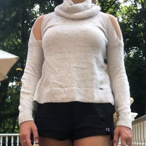 Cream cowl neck sweater